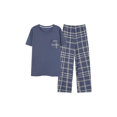 Follow The United States Пижамный комплект Мужской Синий