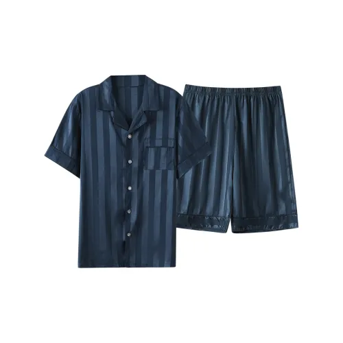 Mulong Family Пижамный комплект Мужской Синий