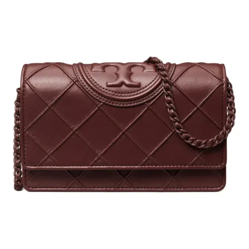 TORY BURCH Fleming Напп Кожа Сумка через плечо Стандартная Унисекс Круглый Лист Виноградный