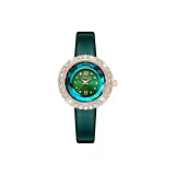 LA090 Розовый корпус, зеленый циферблат