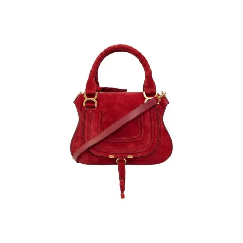 Chloe Marcie Замшевая сумка через плечо сумка женская красная