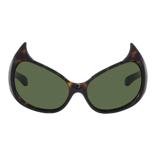 Balenciaga Ацетат Нерегулярная форма Солнцезащитные очки Мужской Черепаховый