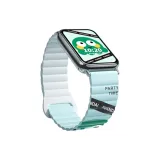 Силиконовый магнитный ремешок с цветной печатью - серый, синий