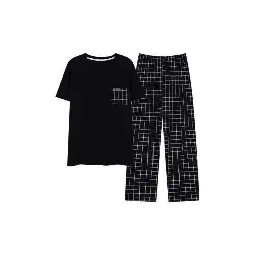 Follow The United States Пижамный комплект Мужской Черный