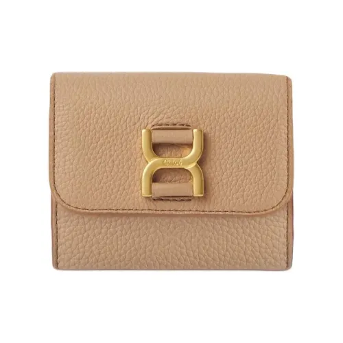Chloe Marcie Телячья кожа с текстурой Кошелек Маленький Женский CAMEL