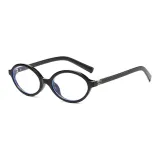 Ярко-черная оправа с прозрачными линзами