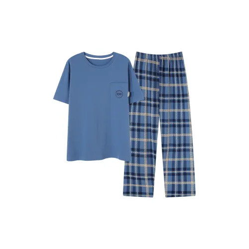 Follow The United States Пижамный комплект Мужской Синий