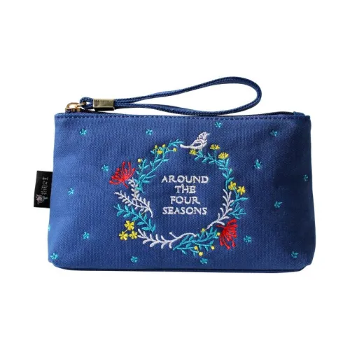FLOWER PRINCESS Canvas Bag Clutch Small Women's Blue FLOWER PRINCESS Холщовая сумка клатч маленькая женская синяя