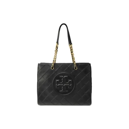 TORY BURCH Fleming Напп Кожа Сумка-тоут Сумка для покупок Сумка через плечо Сумка Женская Черная