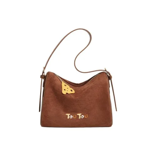 TOUTOU ПУ (полиуретан) Сумка через плечо Стандартная Женская Sugar Needles Коричневый