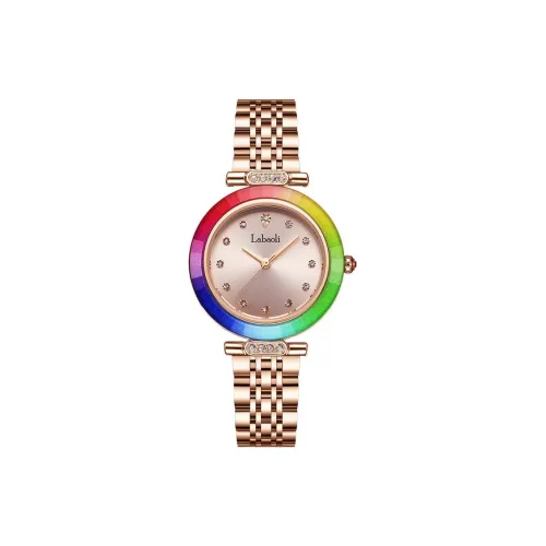 Labaoli Кварцевый Movement Женские Часы 32 мм Золотые