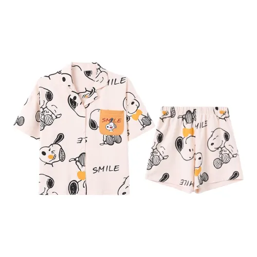 Сон Студенты' Спальня Домашний Комплект Пижамы Женские Белые Лето