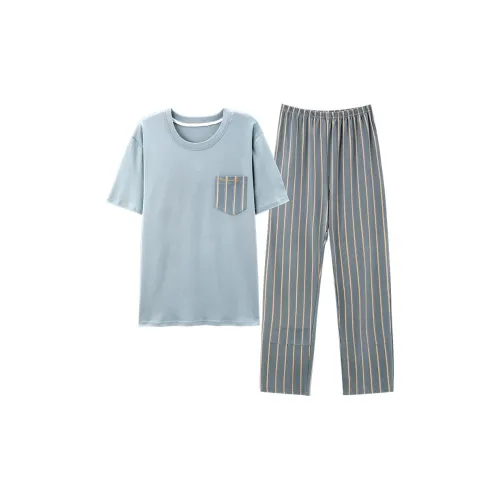 Пижамный комплект Follow The United States для мужчин серый и зеленый