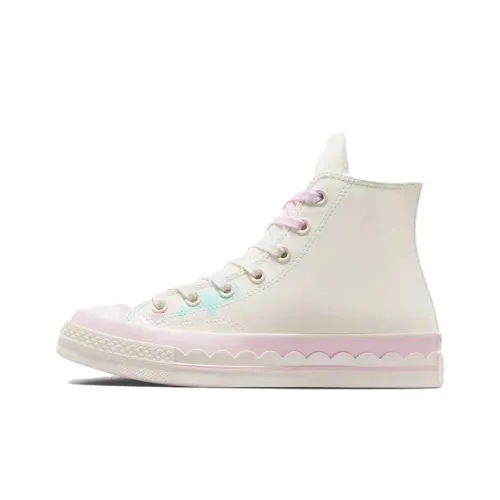 Converse 1970s High Top Canvas Shoes Unisex White Pink Конверс 1970s Высокие Кеды Унисекс Белый Розовый