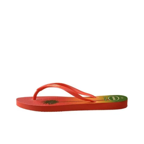 Havaianas Шлепанцы Оранжевый/Зеленый Женские