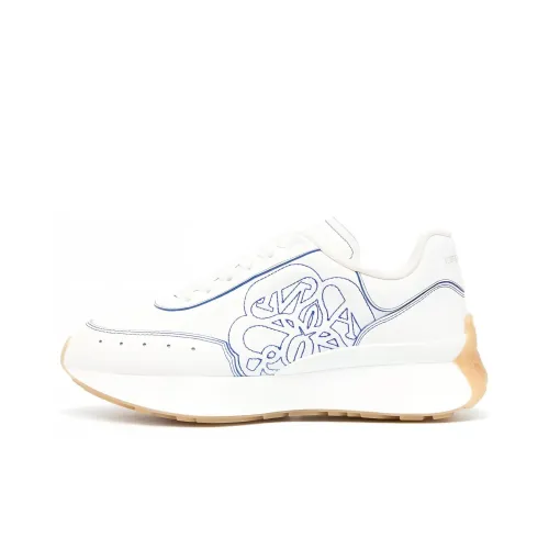 Alexander McQueen Низкий Топ Спортивная Повседневная Обувь Женская Белая