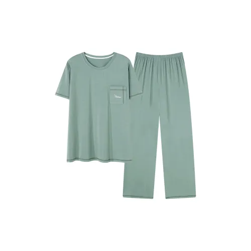 Пижамный комплект Follow The United States для мужчин серый и зеленый