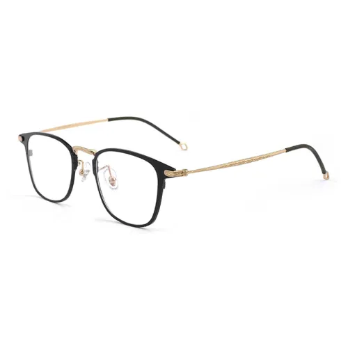 Keluode Чистый титан Круглые оправы для очков Унисекс