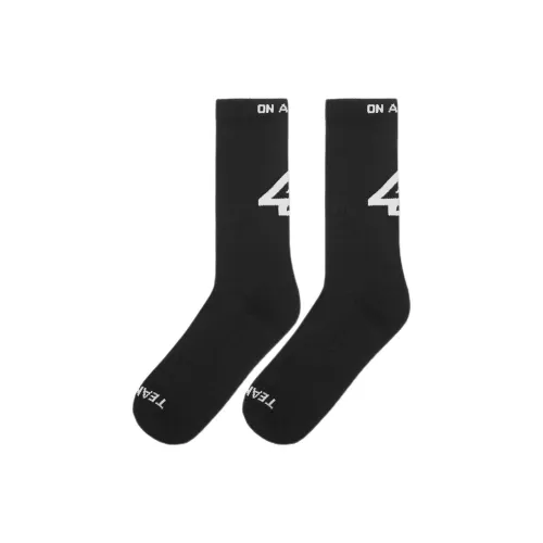 REPRESENT Черные мужские носки MID до икры