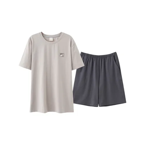 Qin Jing Пижамный комплект Мужской Хаки