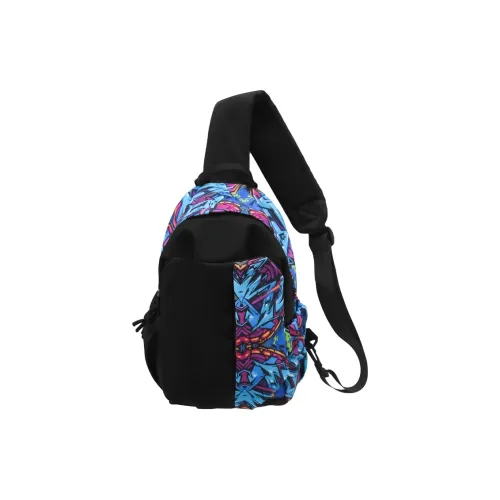 OUZIHUANG Нейлоновая сумка через плечо сумка-слинг стандартная унисекс синий-фиолетовый зеленый красный розовый желтый
