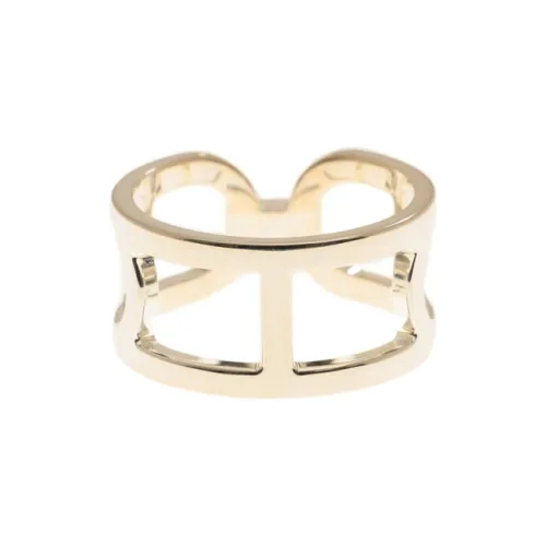 Hermes Chaine d'Ancre Металлические Кольца Золотые Женские