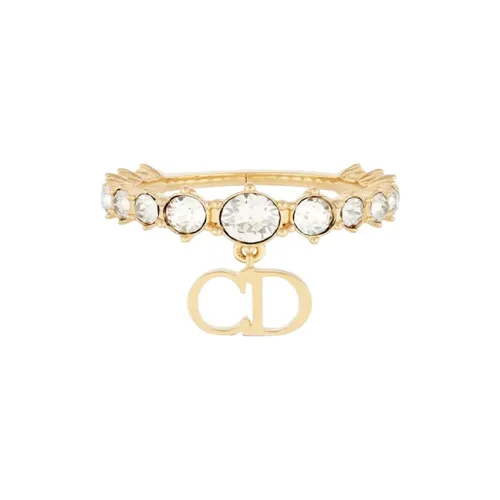 DIOR Металлические кольца золотые женские