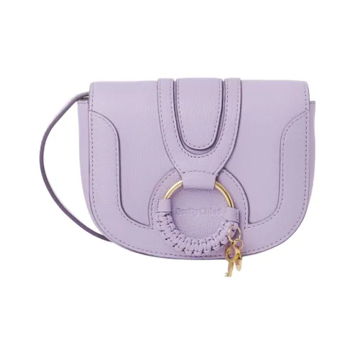 See By Chloe Hana Рельефная кожа Козы Сумка через плечо Сумка на плечо Мини Женская Светло-фиолетовая