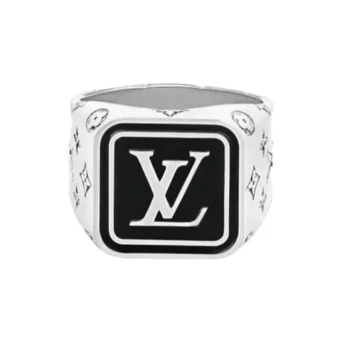 LOUIS VUITTON Металлические кольца, серебряные, унисекс
