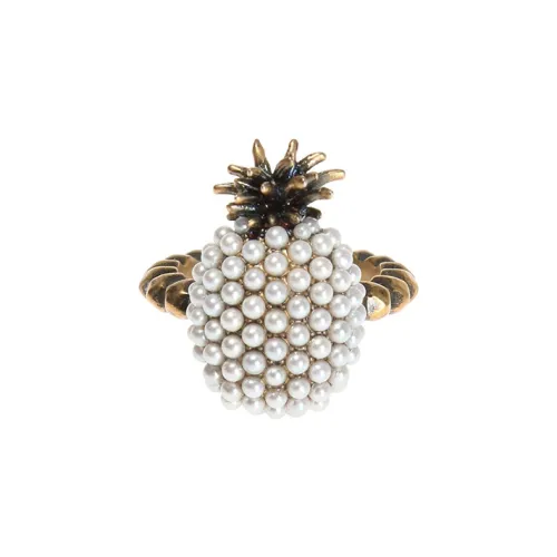 GUCCI Ананас Латунные Кольца Золотой Унисекс