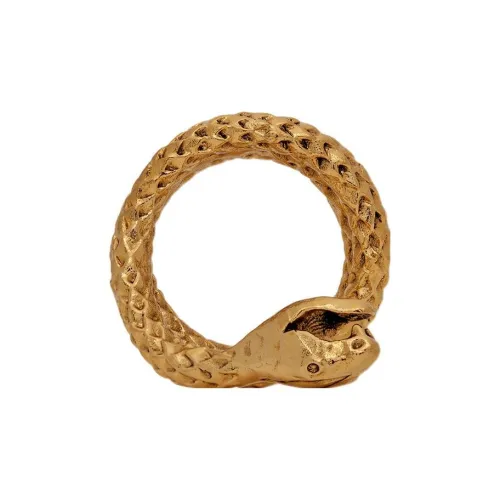 SAINT LAURENT Латунные кольца золотые унисекс