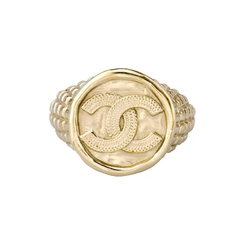 CHANEL Металлические кольца золотые унисекс