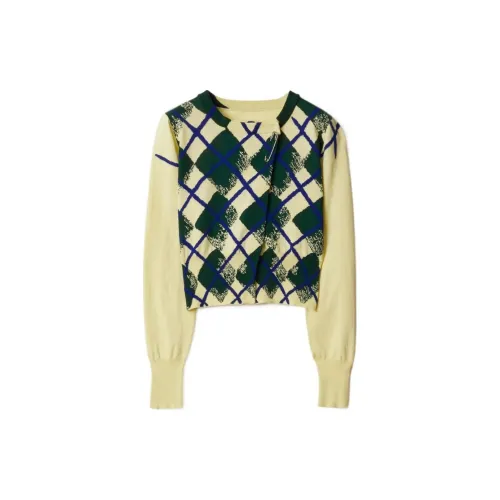 Burberry SS24 Трикотаж Женский Напиточный Желтый