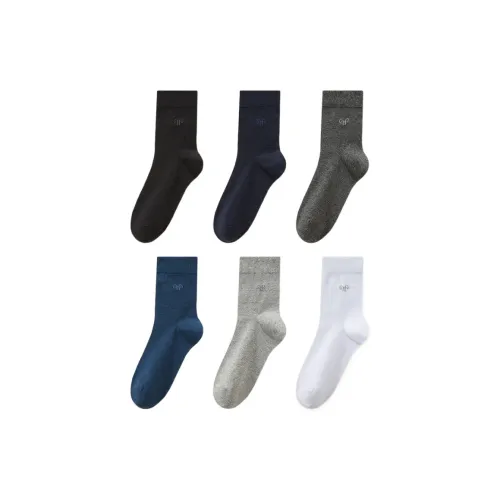 H YXIANG Носки Crew Мужские упаковка из 6 пар