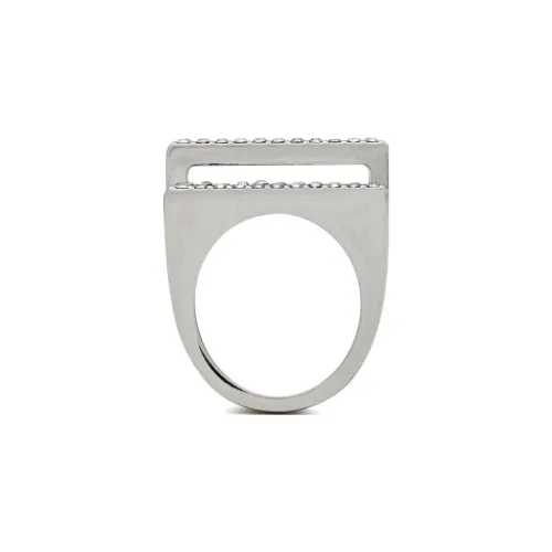 SAINT LAURENT Латунные Кольца Серебряные Женские