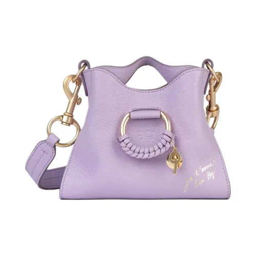 See By Chloe JOAN Series Рельефная кожа Козья Сумка через плечо Сумка через плечо Маленькая Женская Сирень
