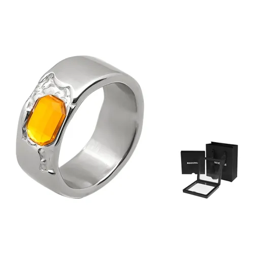 MAGICPOLE Кольца из титанового стального сплава Мужские Серебряные