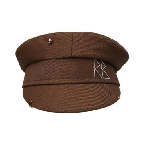 RUSLAN BAGINSKIY Хлопок Береты Женские Коричневый
