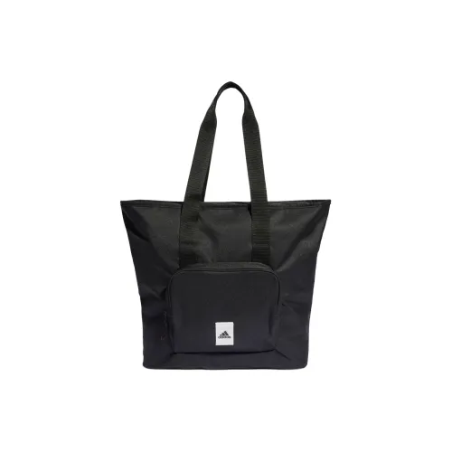 Adidas Переработанный полиэстер Twill Tote Bag Shopping Bag Tote Bag Unisex Black Gray White
