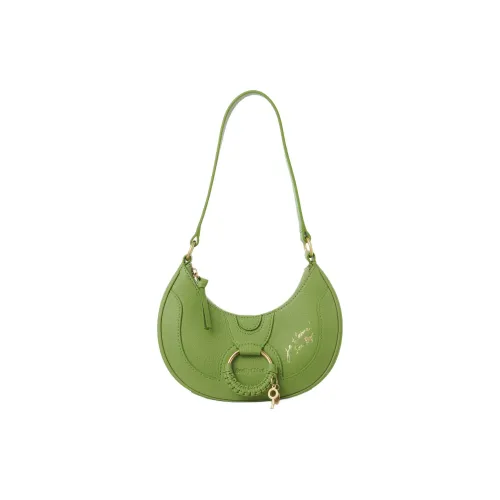See By Chloe Hana Рельефная кожа Козья Сумка через плечо Женская Зеленая