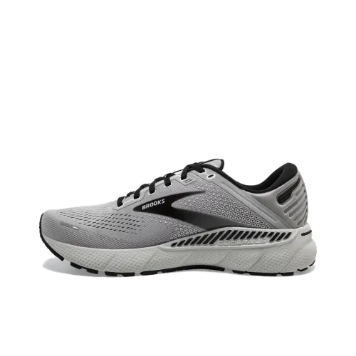 Brooks Adrenaline GTS 22 Износостойкий и Легкий Низкий Топ Беговые кроссовки Мужские Серый Черный