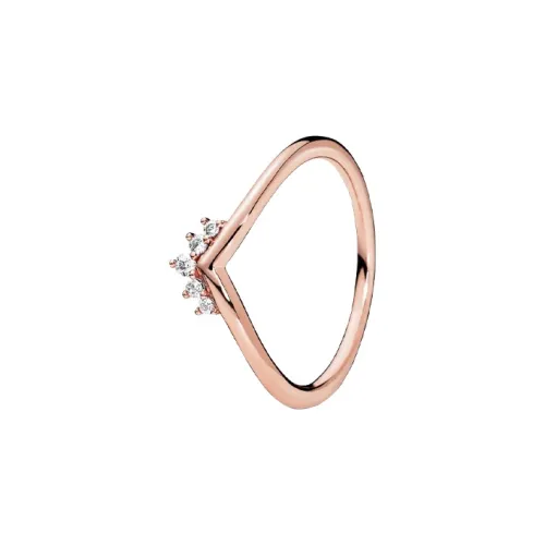 Pandora Медный Серебряный Сплав Кольца Женские Розовое Золото