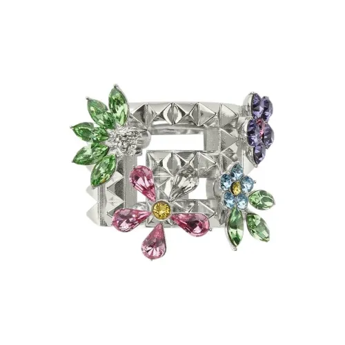 VERSACE Металлические кольца серебряные женские