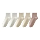 5 пар (Молочно-белый 2 + Бежевый 2 + Светло-розовый)