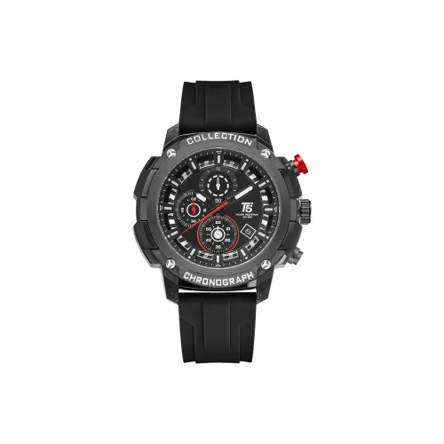 T5 WATER RESISTANT Кварцевый механизм Мужские часы 50 мм Черный