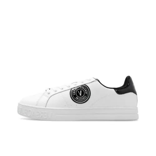 VERSACE JEANS COUTURE Скейтборд Кроссовки Низкие Белые Черные Мужские