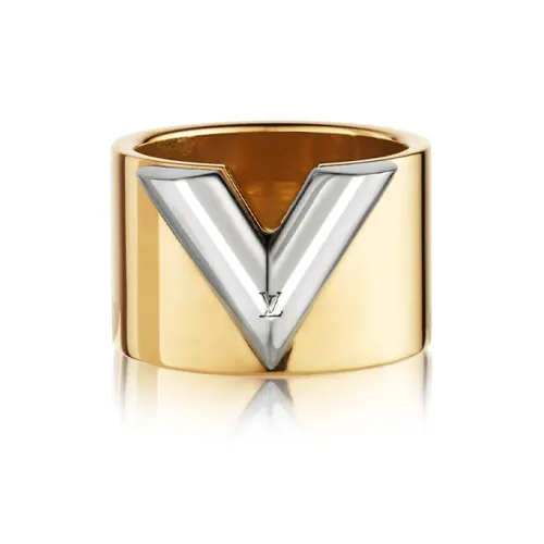 LOUIS VUITTON ESSENTIAL V Металлические кольца золотые женские