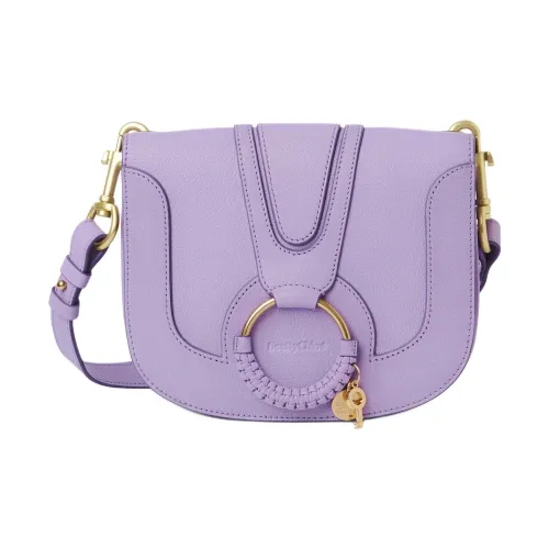 See By Chloe Hana Рельефная кожа Козья Сумка через плечо Сумка на плечо Женская Сирень