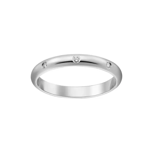 Cartier Обручальное Кольцо 1895 Платина, Бриллианты