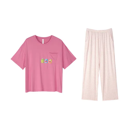 XUANZHITING Пижамный комплект женский фуксия